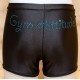 Short noir strass Gym Attitude turquoise