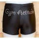 Short noir strass Gym Attitude cristal