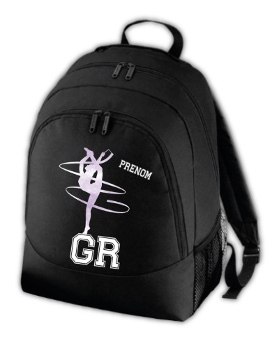 Sac à dos avec motif GR au Ruban et personnalisé au  prénom