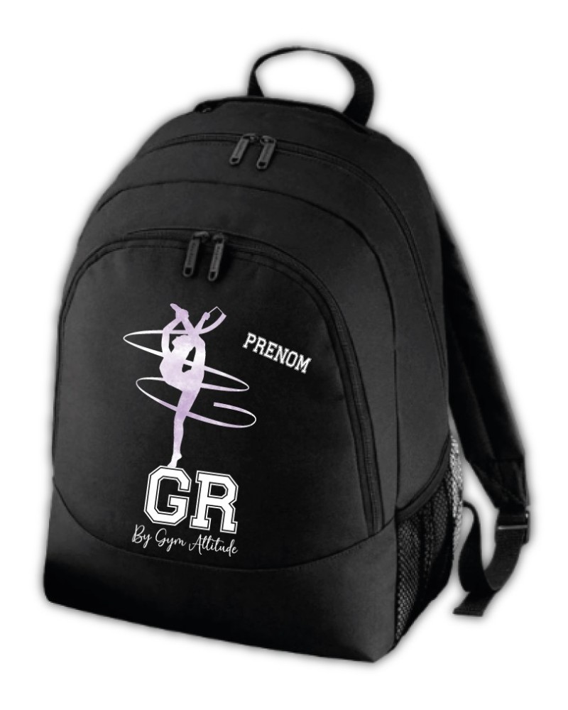 Sac à dos avec motif GR au Ruban et personnalisé au  prénom