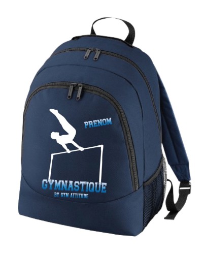 Sac à dos avec motif GAM Barre fixe, Gymnastique et prénom