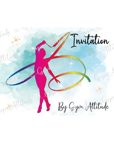 Invitation anniversaire Gymnastique Rythmique
