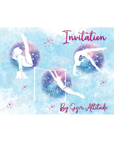Invitation anniversaire GYMNASTIQUE