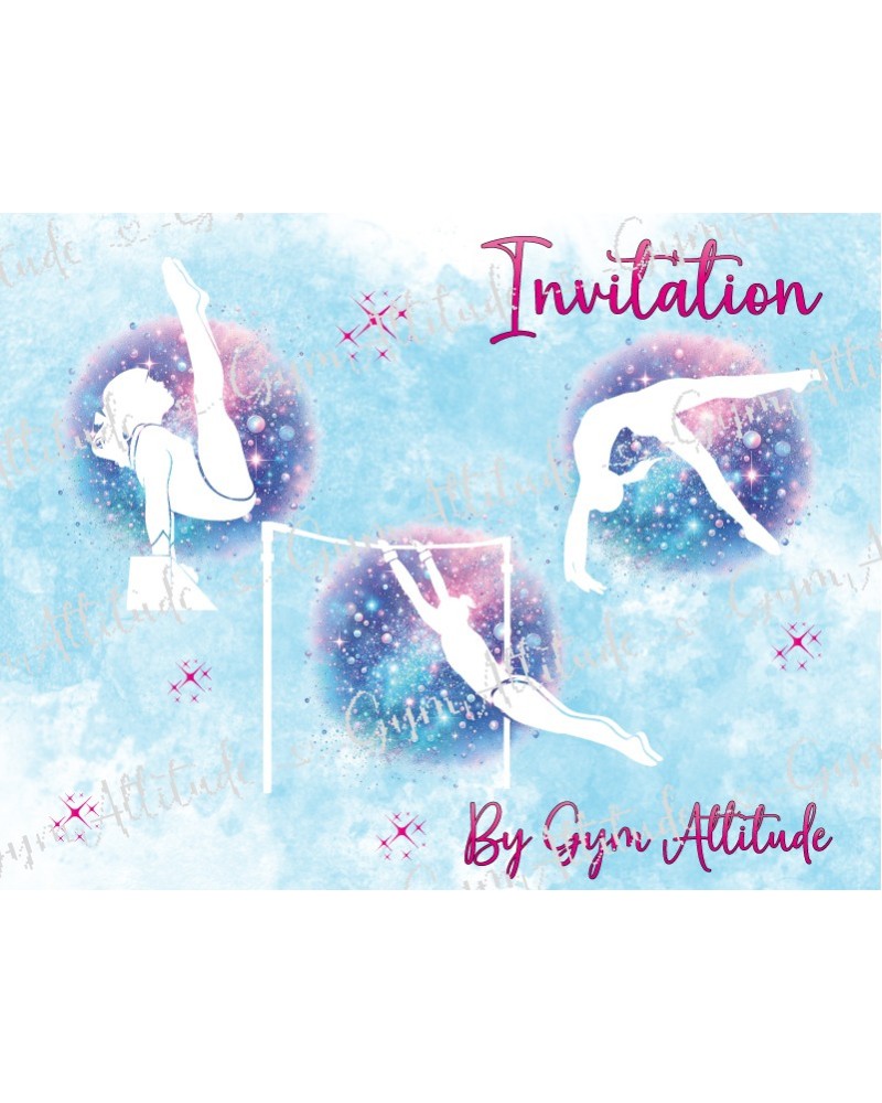 Invitation anniversaire GYMNASTIQUE