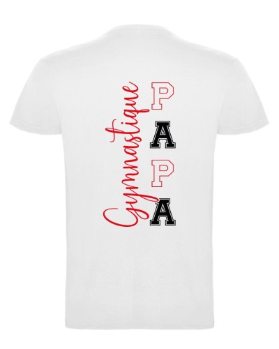 Tshirt Blanc Maman GYMNASTIQUE