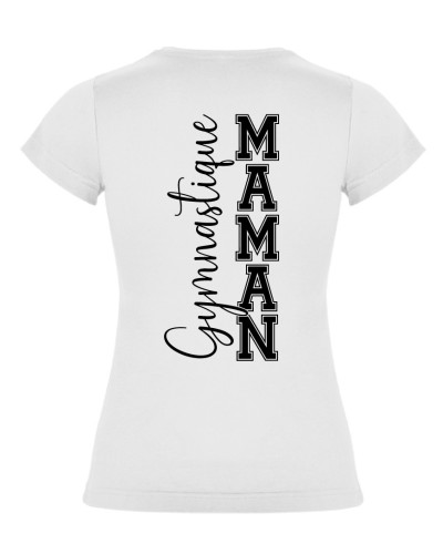 Tshirt Blanc Maman GYMNASTIQUE