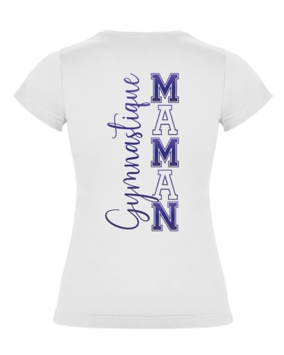 Tshirt Blanc Maman GYMNASTIQUE