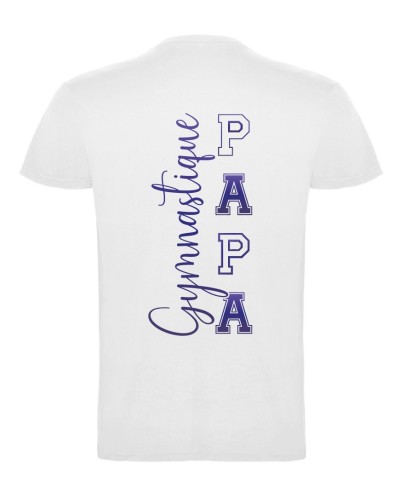 Tshirt Blanc Maman GYMNASTIQUE