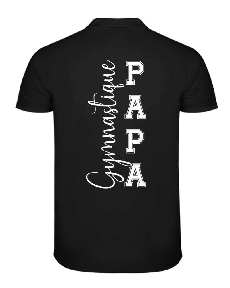 Tshirt Noir Papa GYMNASTIQUE