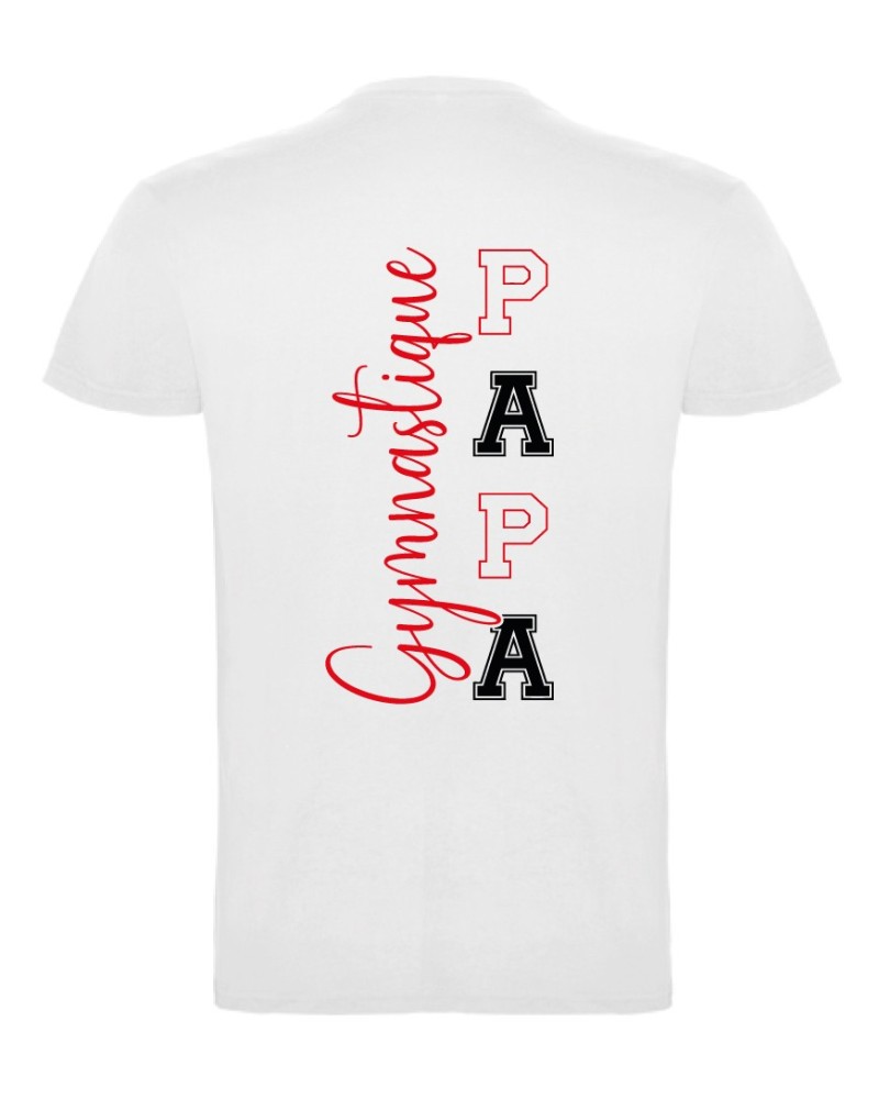 Tshirt Blanc Papa GYMNASTIQUE