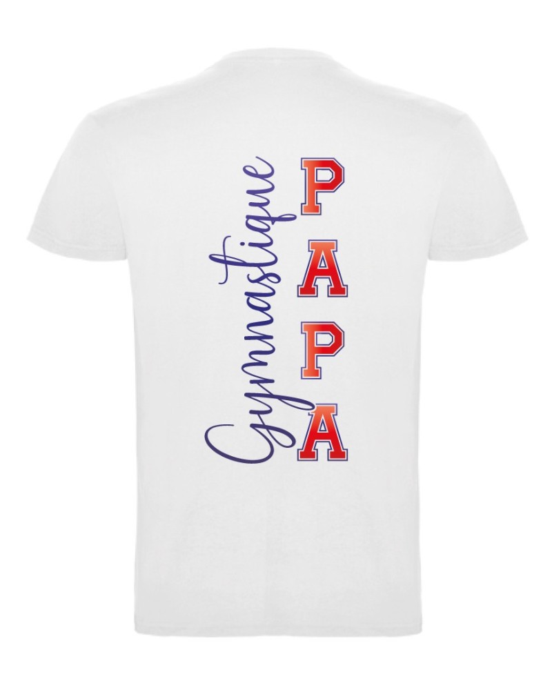 Tshirt Blanc Papa GYMNASTIQUE