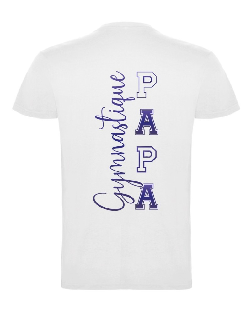 Tshirt Blanc Papa GYMNASTIQUE