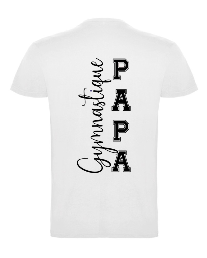 Tshirt Blanc Papa GYMNASTIQUE