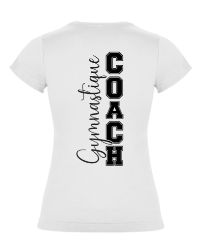 Tshirt Blanc COACH GYMNASTIQUE