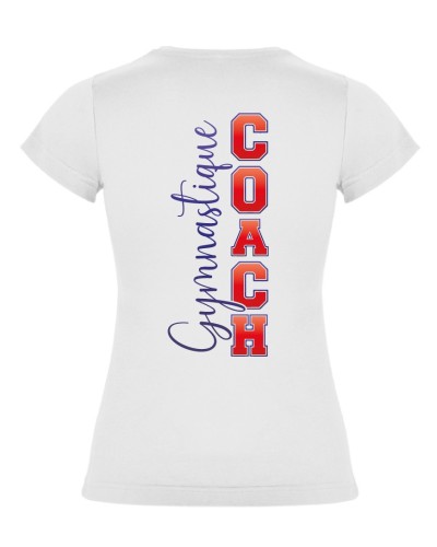 Tshirt Blanc COACH GYMNASTIQUE