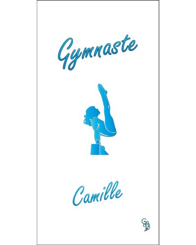 Serviette Gymnaste à la poutre