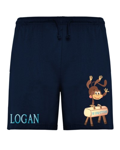 Short Baby Gym bleu marine Ouistiti