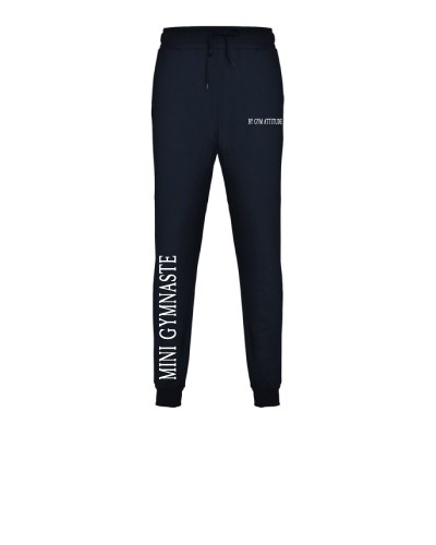 Pantalon de jogging Bleu marine Mini Gymnaste Blanc