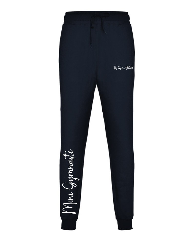 Pantalon de jogging Bleu marine Mini Gymnaste Blanc