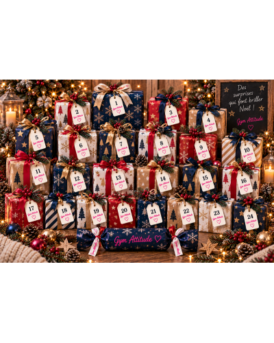 Calendrier de l'avent accessoires et textiles gym 24 cases