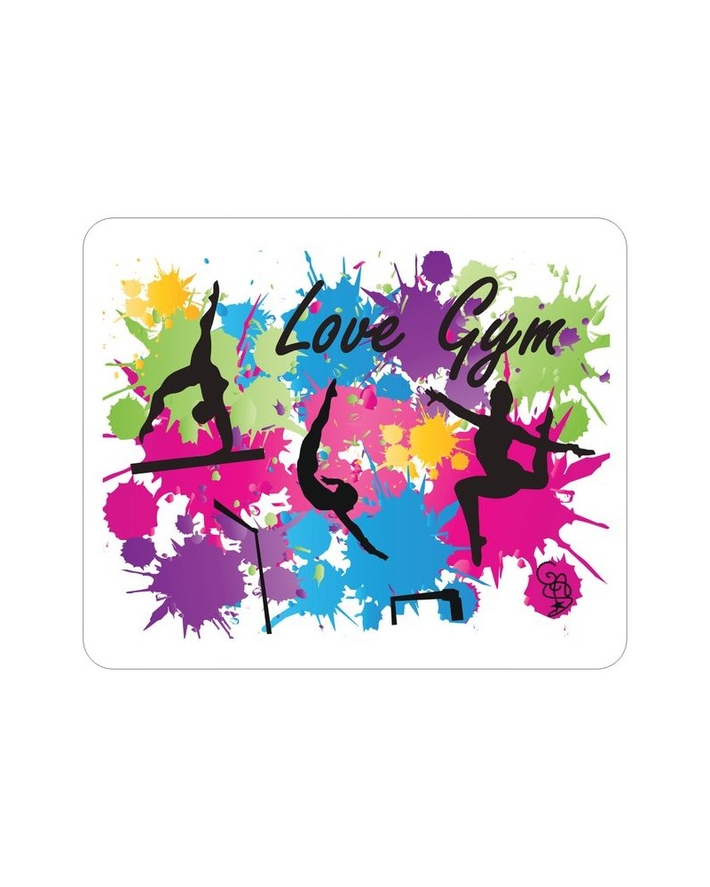Tapis souris love gym blanc