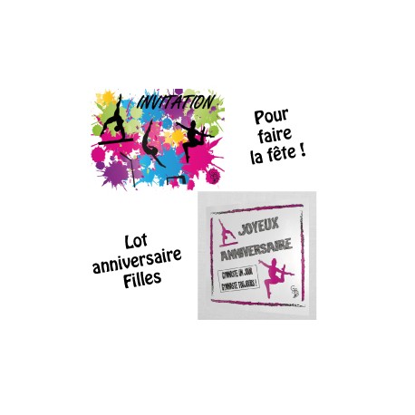 Lot anniversaire filles