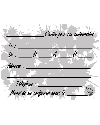 Invitations Anniversaire 2