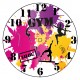 Horloge peinture personnalisé