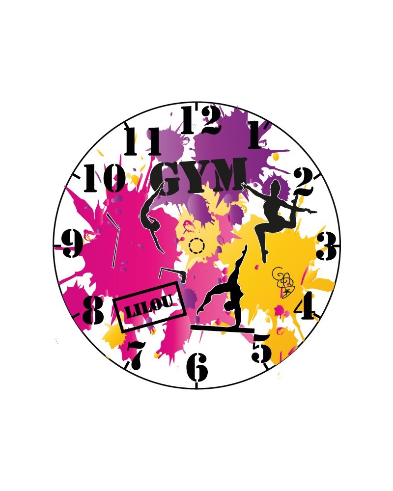 Horloge peinture personnalisé