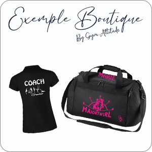 Exemple boutique CLub Gym Attitude