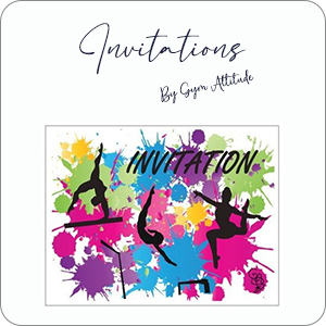 Invitation anniversaire Gym Attitude